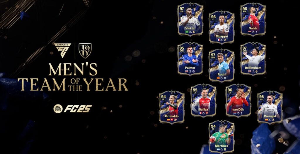 معرفی تیم سال (TOTY) بازی FC 25