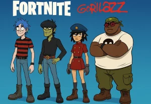 همکاری Fortnite و Gorillaz