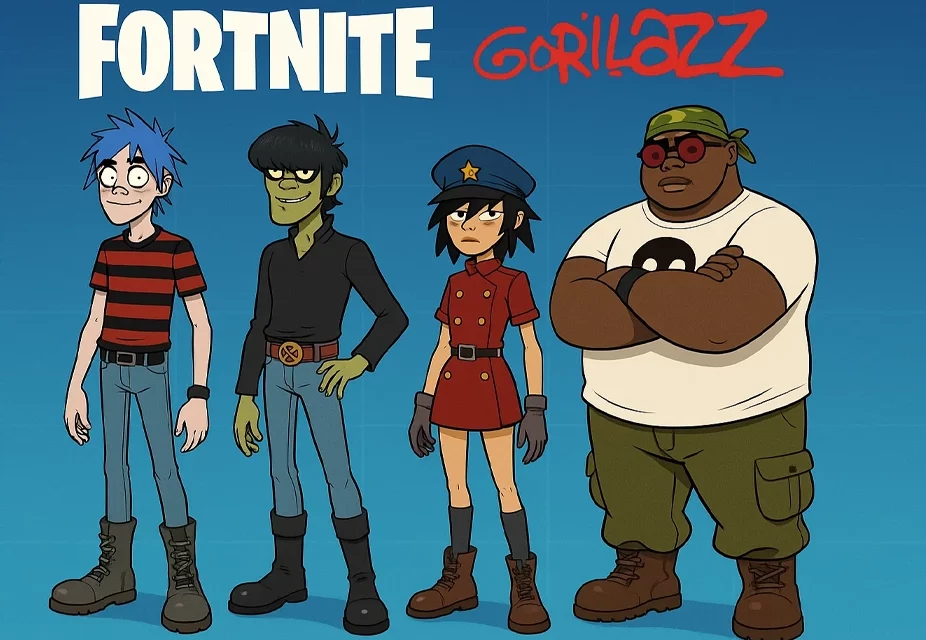 همکاری Fortnite و Gorillaz